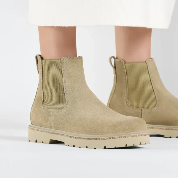 Highwood Slip On Women Suede Leather Taupe - Image 3
