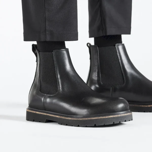 Highwood Slip On Men Leather Black - Image 3