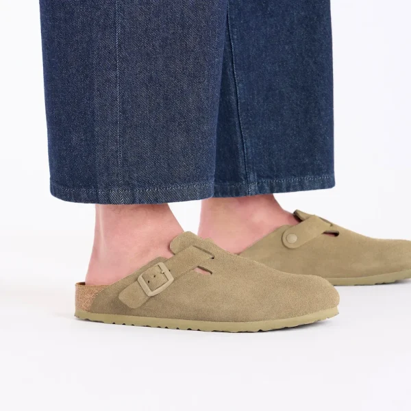 Boston Suede Leather Faded Khaki - Image 8