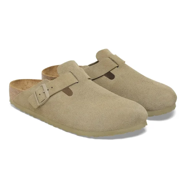 Boston Suede Leather Faded Khaki - Image 4