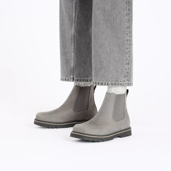 Highwood Slip On Mid Women Nubuck Leather Graphite - Image 2