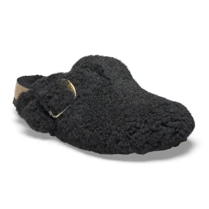 Boston Big Buckle Shearling Black Gold