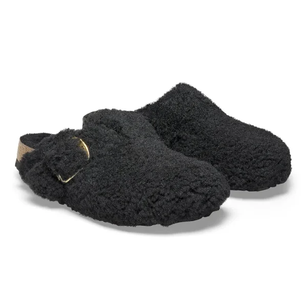 Boston Big Buckle Shearling Black Gold - Image 6