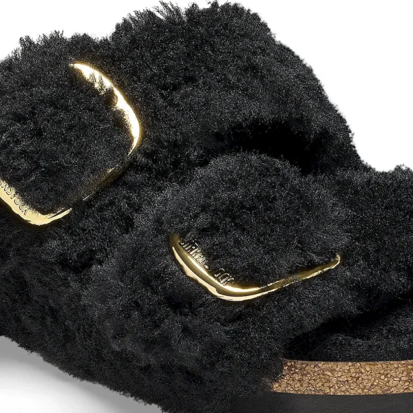 Arizona Big Buckle Shearling Black Gold - Image 8
