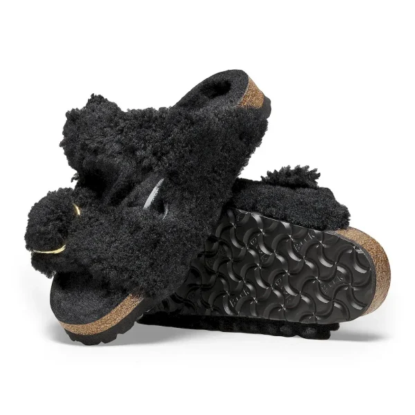 Arizona Big Buckle Shearling Black Gold - Image 4