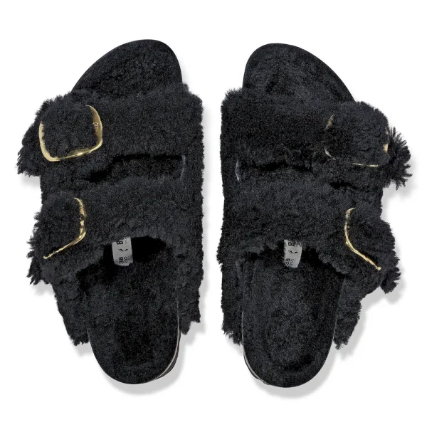 Arizona Big Buckle Shearling Black Gold - Image 5