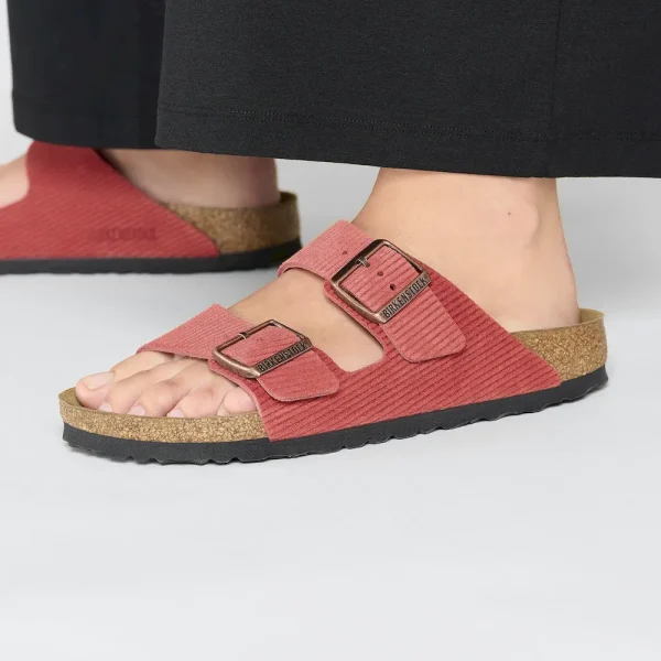 Arizona Suede Embossed Corduroy Sienna Red - Image 4