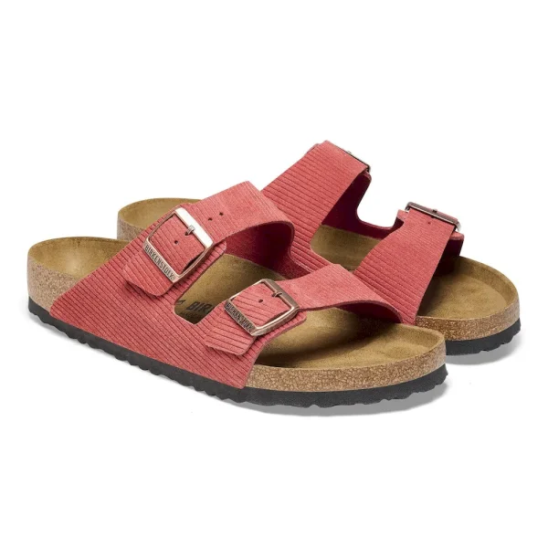 Arizona Suede Embossed Corduroy Sienna Red - Image 8