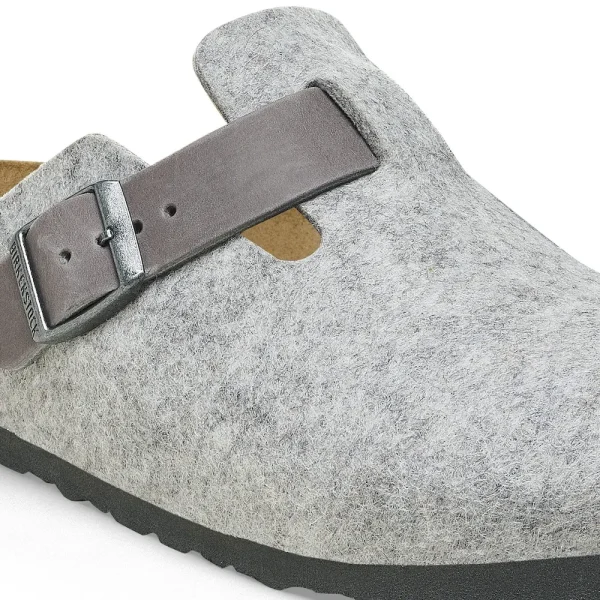 Boston Natural Leather-Felt Light Gray - Image 6