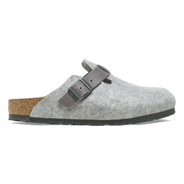 Boston Natural Leather-Felt Light Gray - Image 5