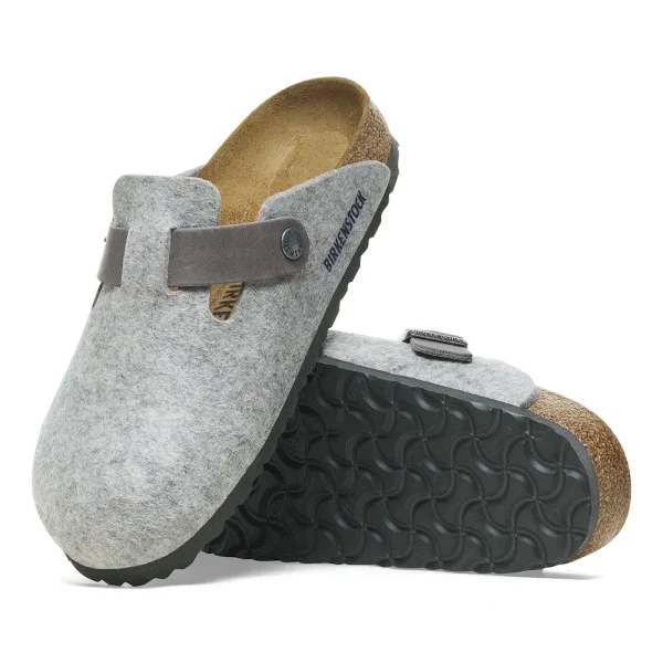 Boston Natural Leather-Felt Light Gray - Image 2