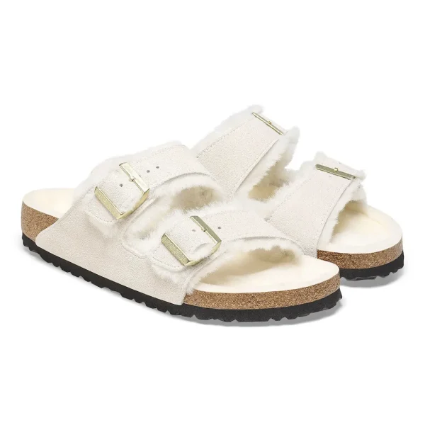 Arizona Shearling Suede Leather Antique White - Image 6