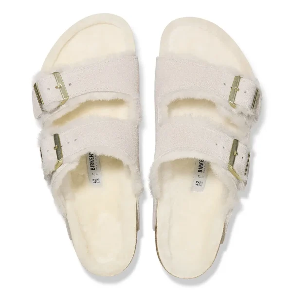 Arizona Shearling Suede Leather Antique White - Image 5