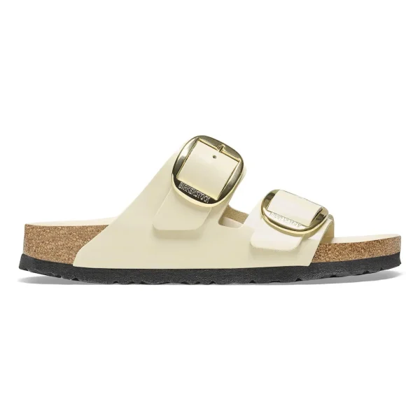 Arizona Big Buckle Natural Leather Patent High Shine Ecru - Image 5