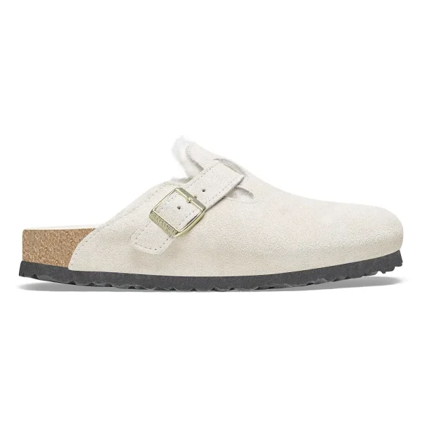 Boston Shearling Suede Leather Antique White - Image 5