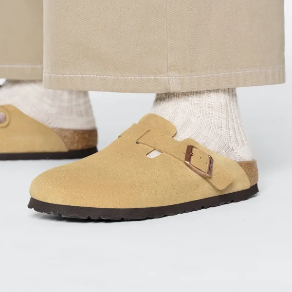 Boston Suede Leather Latte Cream - Image 4