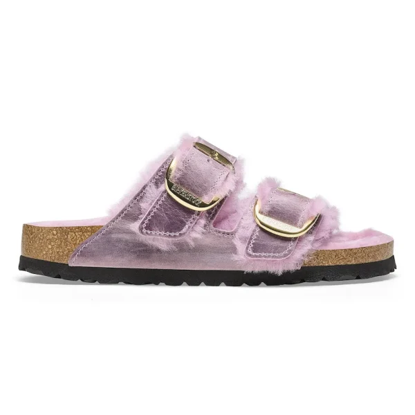 Arizona Big Buckle Shearling Oiled Leather Lavender - Image 12