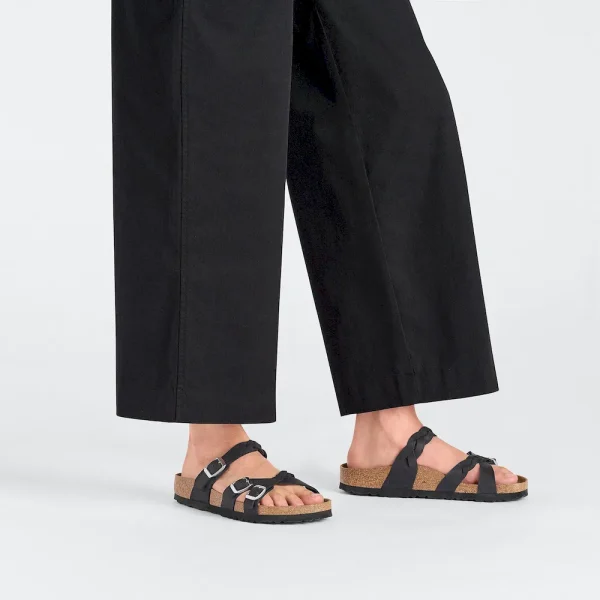 Franca Braided Oiled Leather Black - Image 2