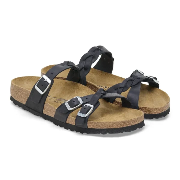 Franca Braided Oiled Leather Black - Image 6