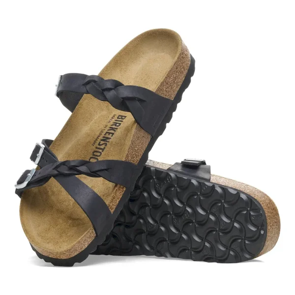 Franca Braided Oiled Leather Black - Image 4