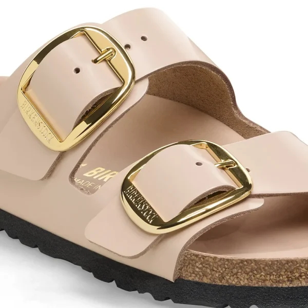 Arizona Big Buckle Natural Leather Patent High Shine New Beige - Image 8
