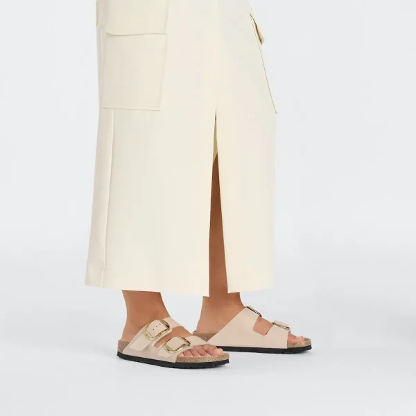 Arizona Big Buckle Natural Leather Patent High Shine New Beige - Image 2