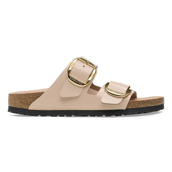 Arizona Big Buckle Natural Leather Patent High Shine New Beige - Image 7