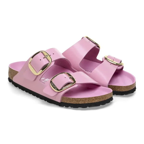 Arizona Big Buckle Natural Leather Patent High Shine Fondant Pink - Image 6