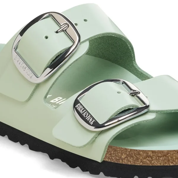 Arizona Big Buckle Natural Leather Patent High Shine Surf Green - Image 8