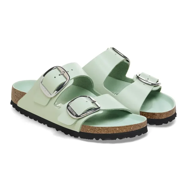Arizona Big Buckle Natural Leather Patent High Shine Surf Green - Image 6