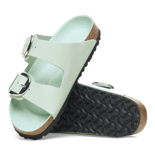 Arizona Big Buckle Natural Leather Patent High Shine Surf Green - Image 4