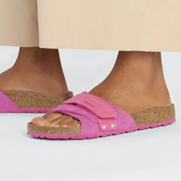 Oita Suede Leather Fuchsia Tulip - Image 3