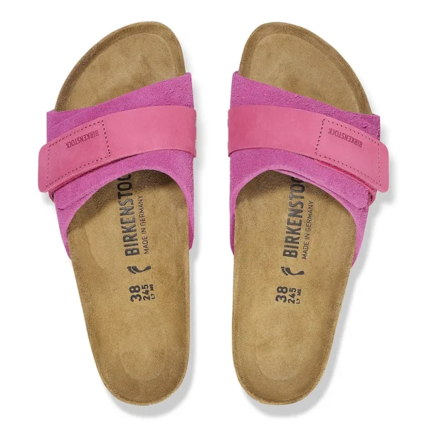 Oita Suede Leather Fuchsia Tulip - Image 5