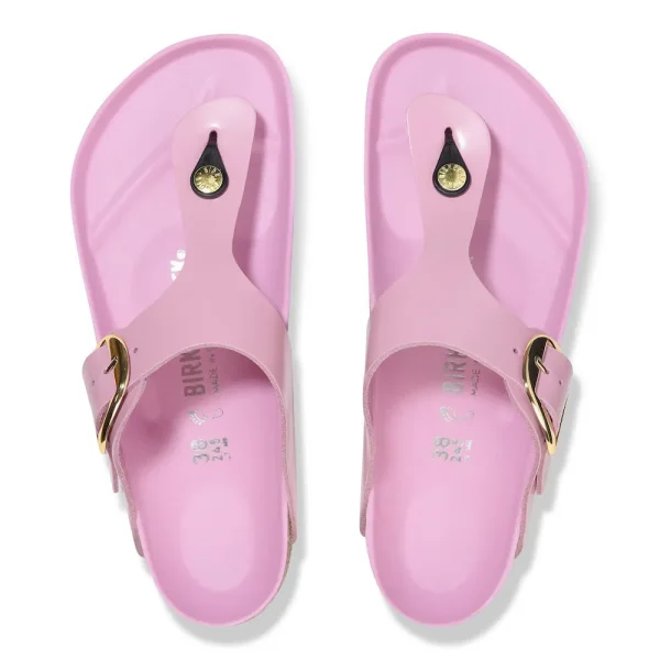 Gizeh Big Buckle Natural Leather Patent High Shine Fondant Pink - Image 5