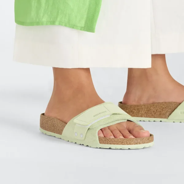 Oita Suede Leather Faded Lime - Image 3