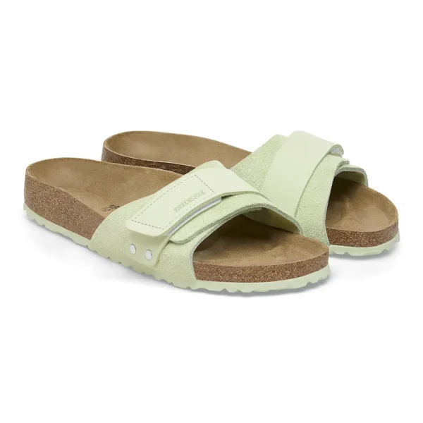 Oita Suede Leather Faded Lime - Image 6