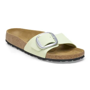 Madrid Big Buckle Nubuck Leather Faded Lime
