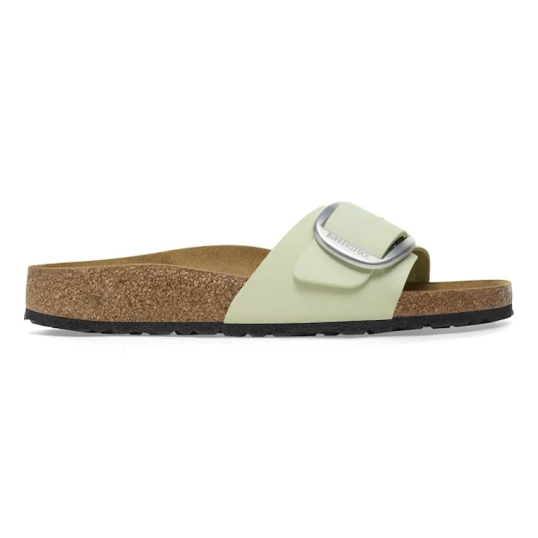 Madrid Big Buckle Nubuck Leather Faded Lime - Image 7