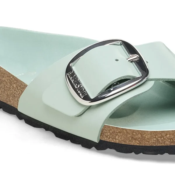 Madrid Big Buckle Natural Leather Patent High-Shine Surf Green - Image 7