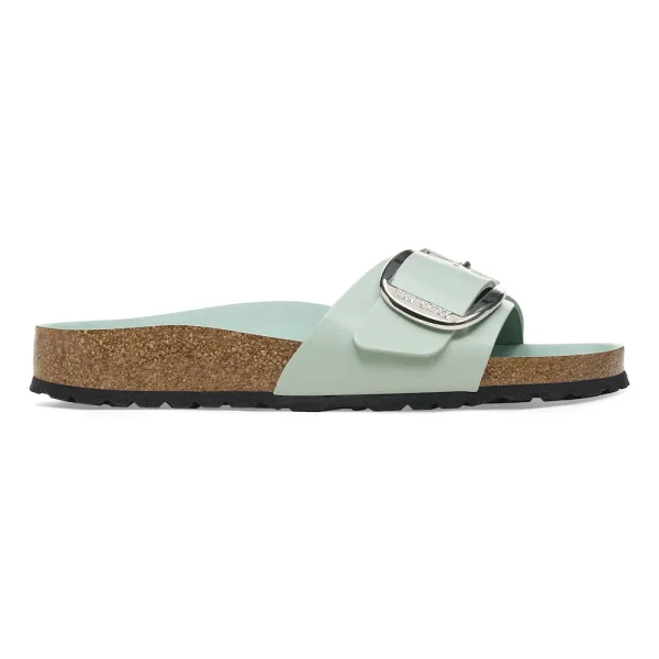 Madrid Big Buckle Natural Leather Patent High-Shine Surf Green - Image 6