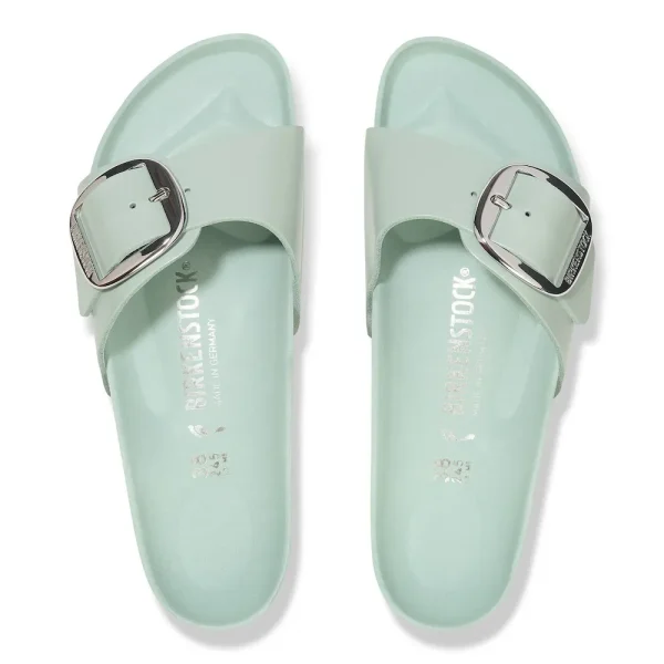 Madrid Big Buckle Natural Leather Patent High-Shine Surf Green - Image 4