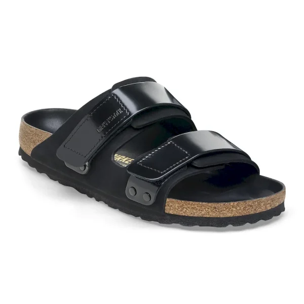Uji Nubuck Leather High Shine Black