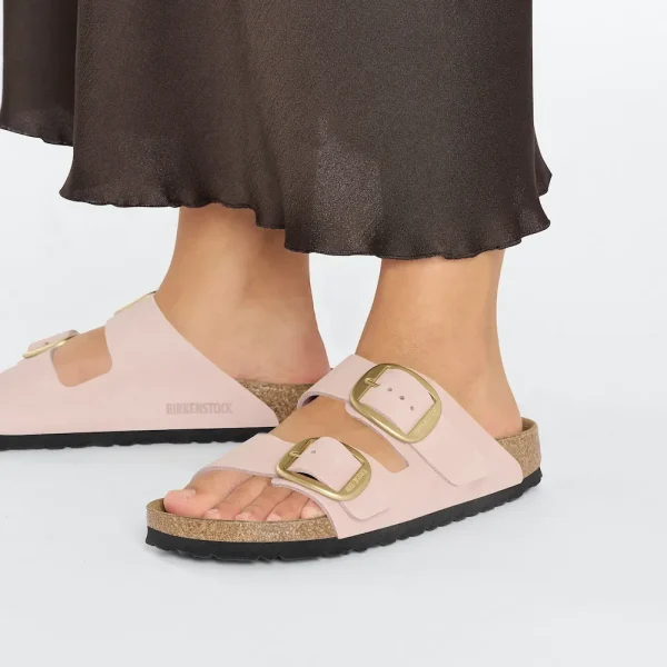Arizona Big Buckle Nubuck Leather Soft Pink - Image 3