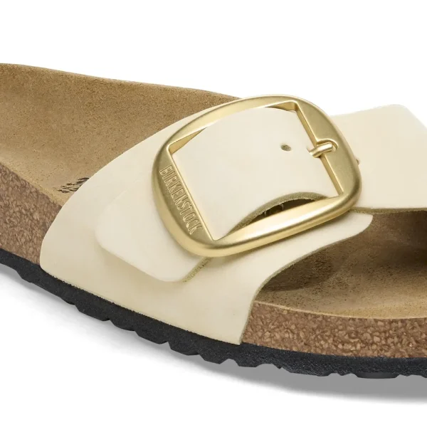 Madrid Big Buckle Nubuck Leather Ecru - Image 8