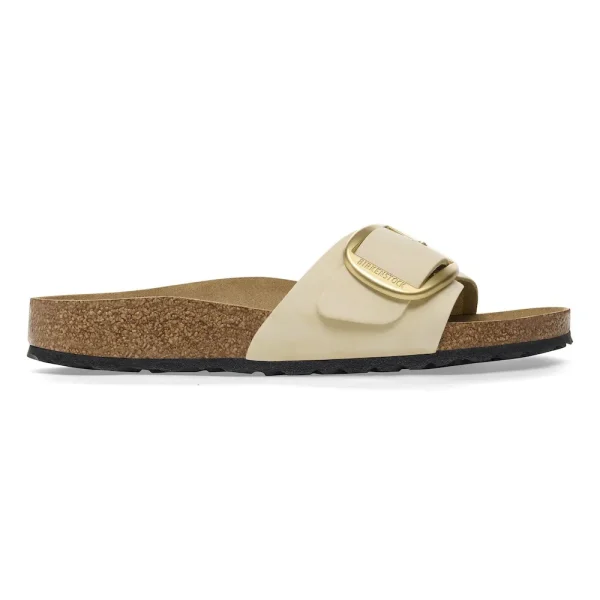 Madrid Big Buckle Nubuck Leather Ecru - Image 7