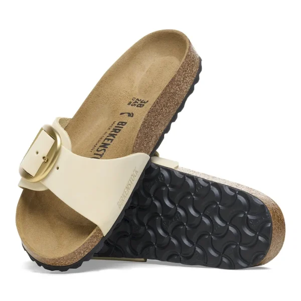 Madrid Big Buckle Nubuck Leather Ecru - Image 4