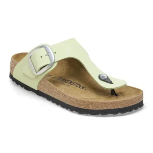 Gizeh Big Buckle Nubuck Leather Faded Lime
