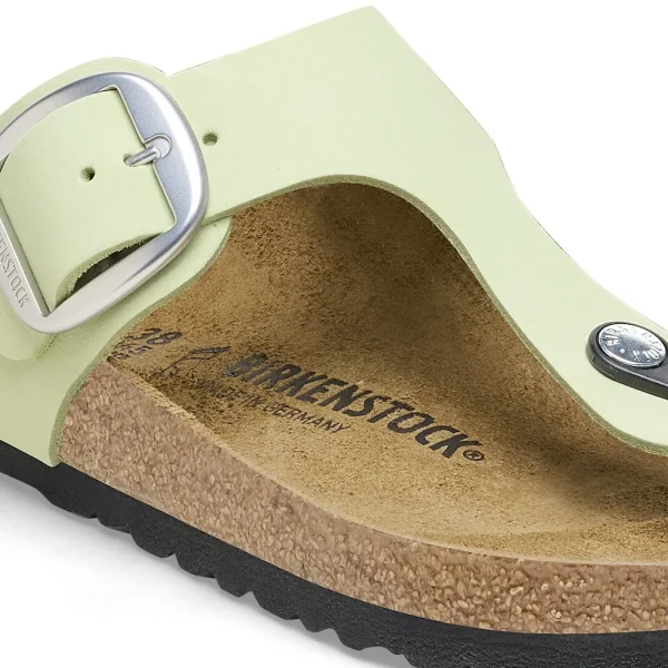 Gizeh Big Buckle Nubuck Leather Faded Lime - Image 8