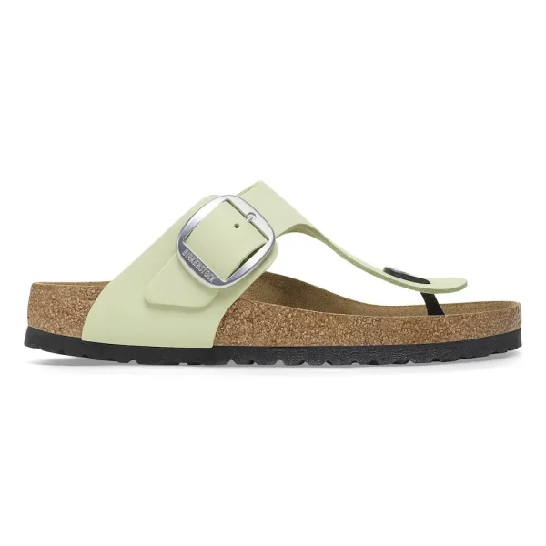 Gizeh Big Buckle Nubuck Leather Faded Lime - Image 7