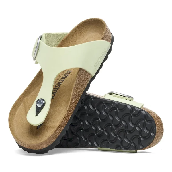 Gizeh Big Buckle Nubuck Leather Faded Lime - Image 4